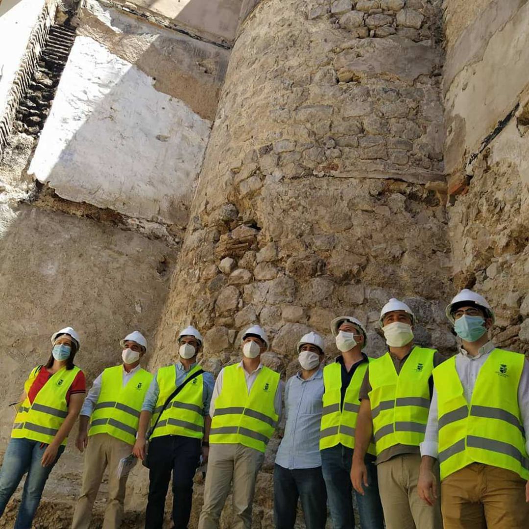 Las obras de rehabilitación del Palau Comtal descubren una nueva torre Las obras de rehabilitación del Palau Comtal descubren una nueva torre