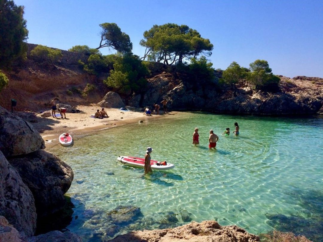 Turistas en la Playa Punta Negra, en una imagen de agosto de 2018. Turistas en la Playa Punta Negra, en una imagen de agosto de 2018.