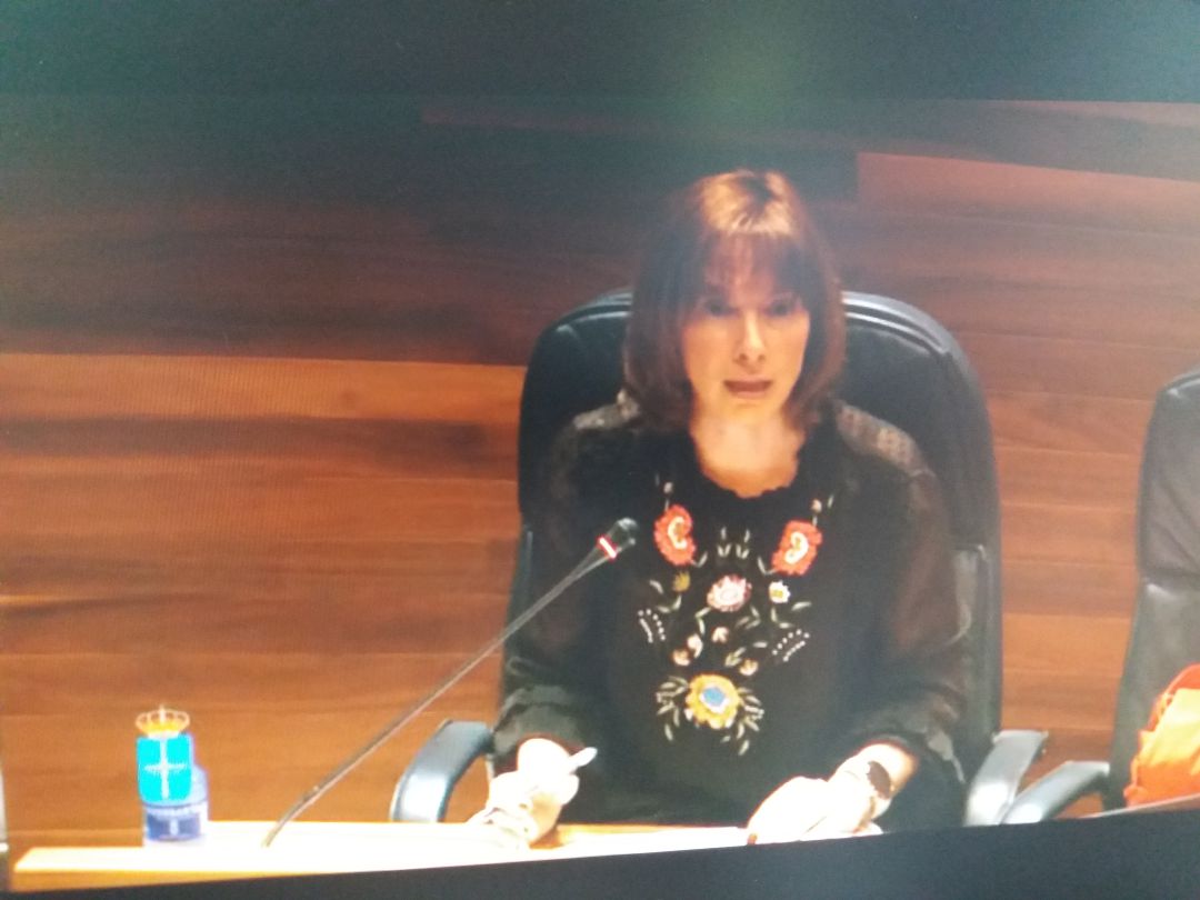 Ana Cárcaba responde las preguntas de la oposición en la Comisión de Hacienda del Parlamento regional Ana Cárcaba responde las preguntas de la oposición en la Comisión de Hacienda del Parlamento regional