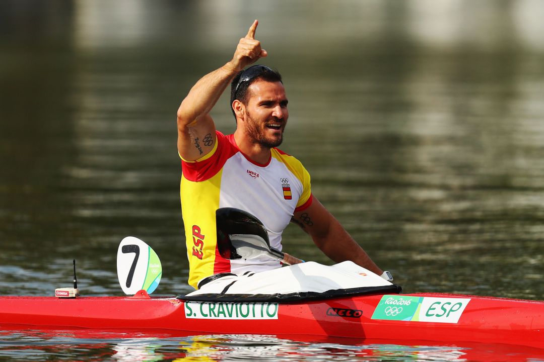 Saúl Craviotto durante una prueba. Saúl Craviotto durante una prueba.