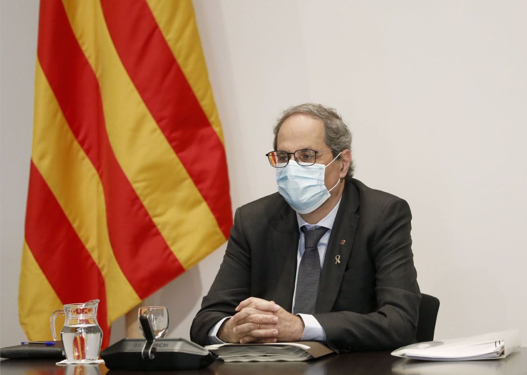El president Quim Torra a la darrera reunió del Govern El president Quim Torra a la darrera reunió del Govern