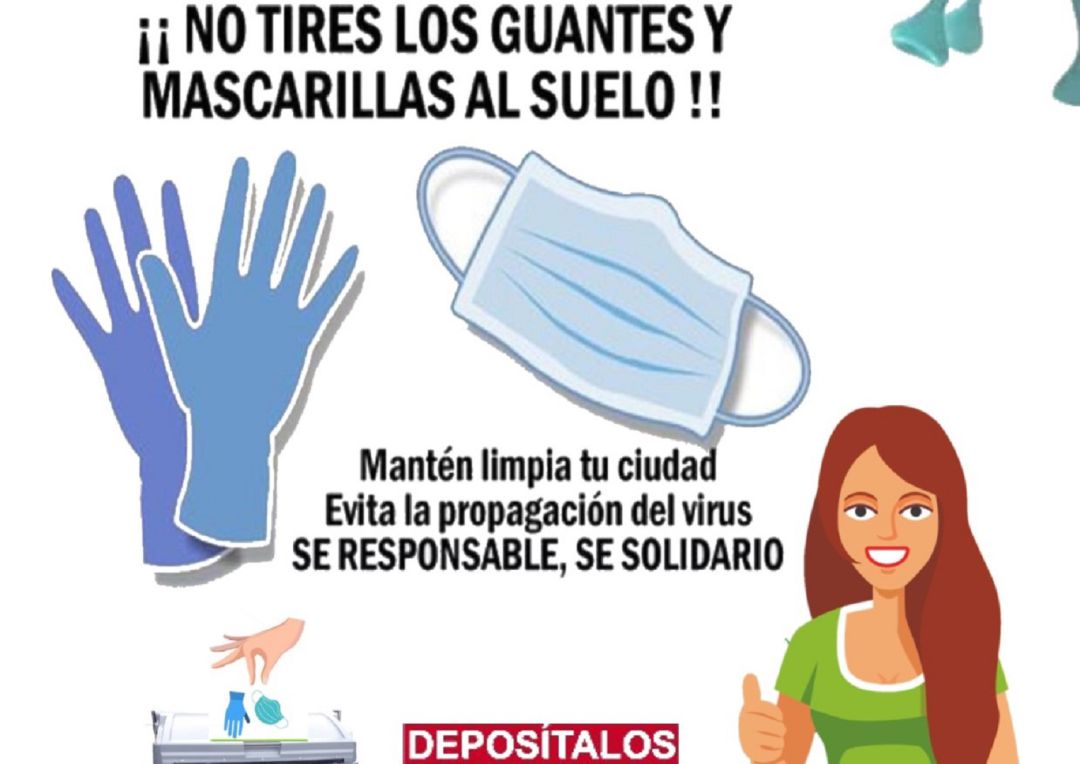 La Mancomunidad Tierras de Medina recuerda que no se deben tirar al suelo guantes y mascarillas La Mancomunidad Tierras de Medina recuerda que no se deben tirar al suelo guantes y mascarillas