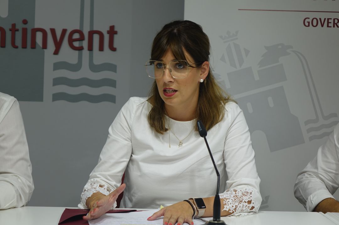 Paula Soler en una roda de premsa Paula Soler en una roda de premsa