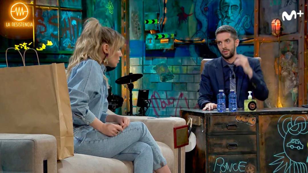Edurne, junto a Broncano, en La Resistencia Edurne, junto a Broncano, en La Resistencia