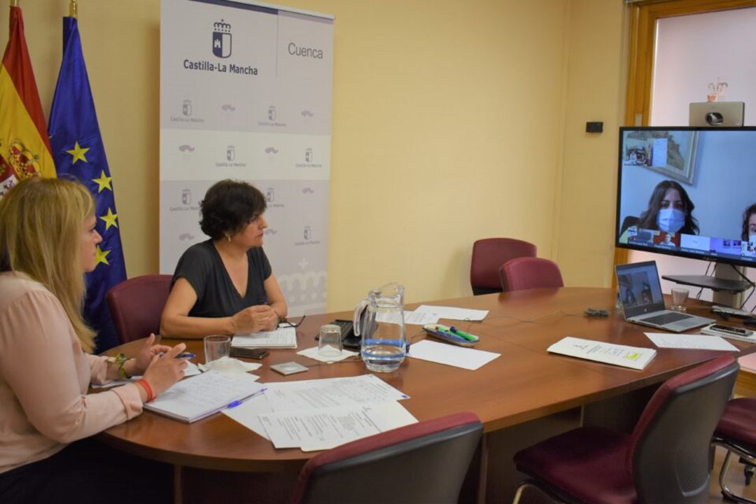 Momento de la videoconferencia Momento de la videoconferencia