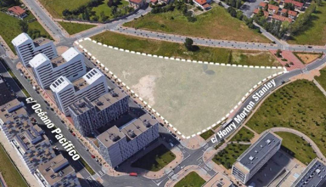 Parcela en la que se construirá el centro Aldaialde Parcela en la que se construirá el centro Aldaialde