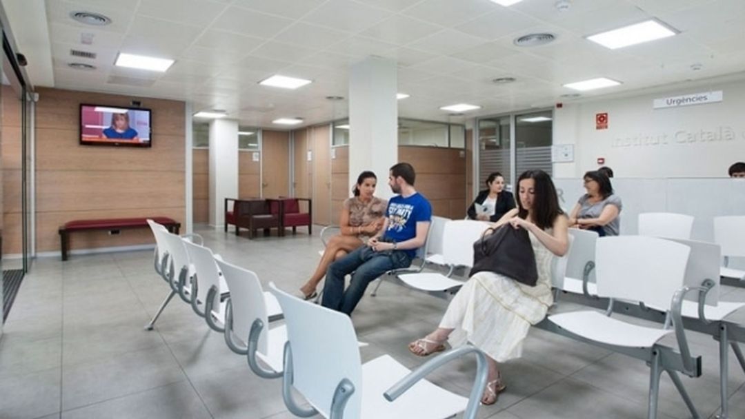 Sala de espera de un hospital.
Sala de espera de un hospital.