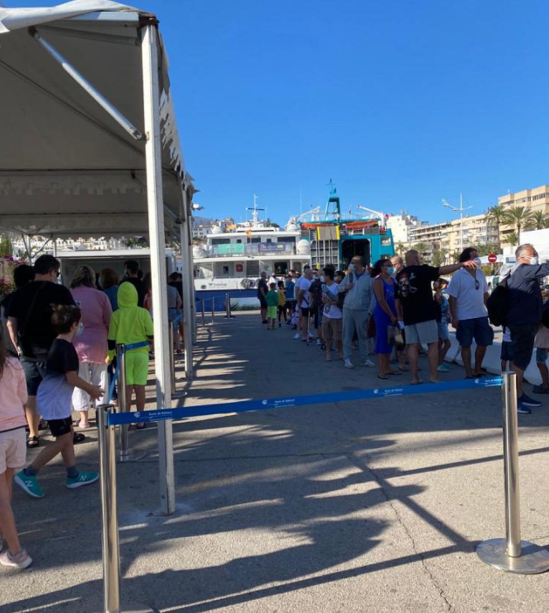 Colas para viajar a Formentera Colas para viajar a Formentera