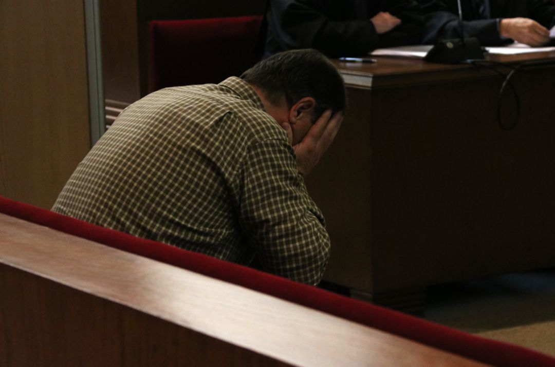 Joaquín Benítez durante el primer día del juicio del caso Maristas Joaquín Benítez durante el primer día del juicio del caso Maristas
