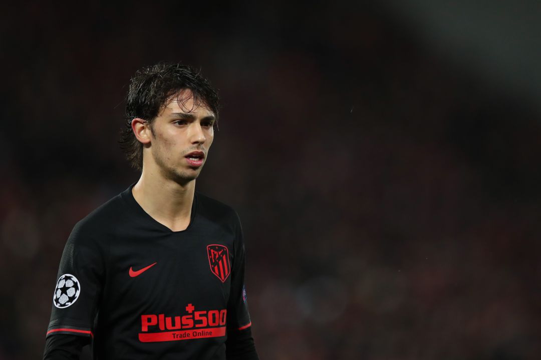Joao Félix, durante el partido en Anfield contra el Liverpool. Joao Félix, durante el partido en Anfield contra el Liverpool.