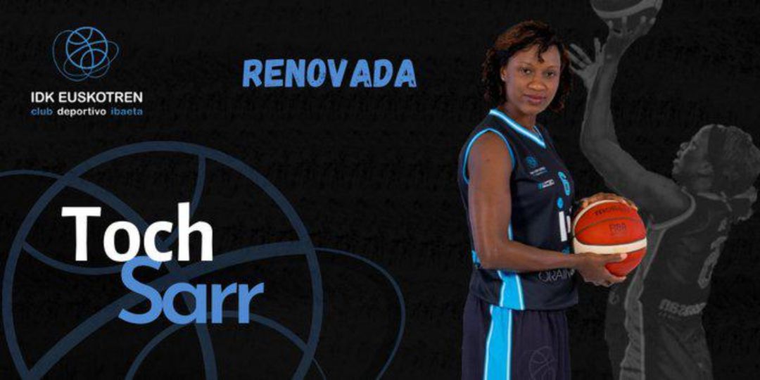 Toch Sarr ha renovado una temporada mas con el IDK Euskotren Toch Sarr ha renovado una temporada mas con el IDK Euskotren