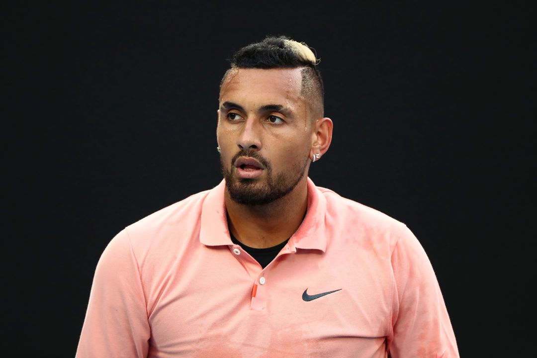Kyrgios, durante un partido contra Nadal en el Open de Australia. Kyrgios, durante un partido contra Nadal en el Open de Australia.