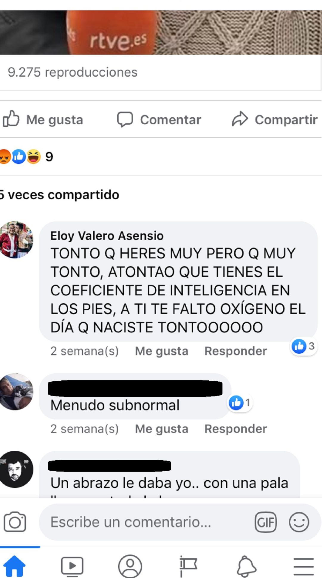 Captura de uno de los mensajes publicados en redes sociales Captura de uno de los mensajes publicados en redes sociales
