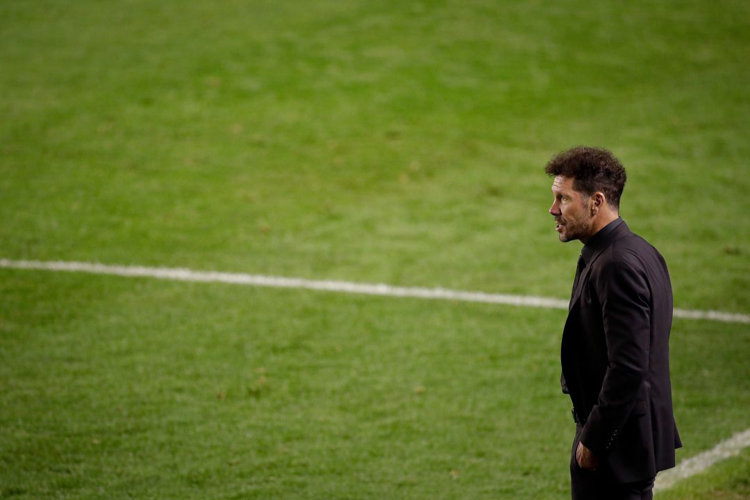 Simeone, durante el Osasuna - Atlético Simeone, durante el Osasuna - Atlético