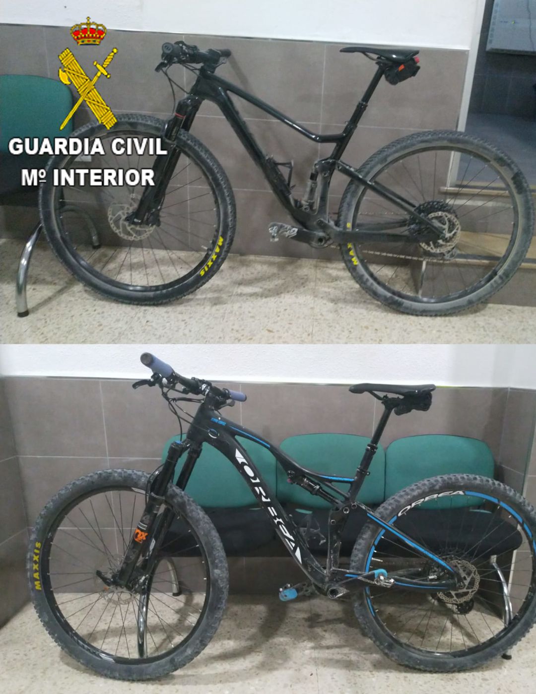 Foto de dos de les bicicletes robades que han sigut recuperades Foto de dos de les bicicletes robades que han sigut recuperades