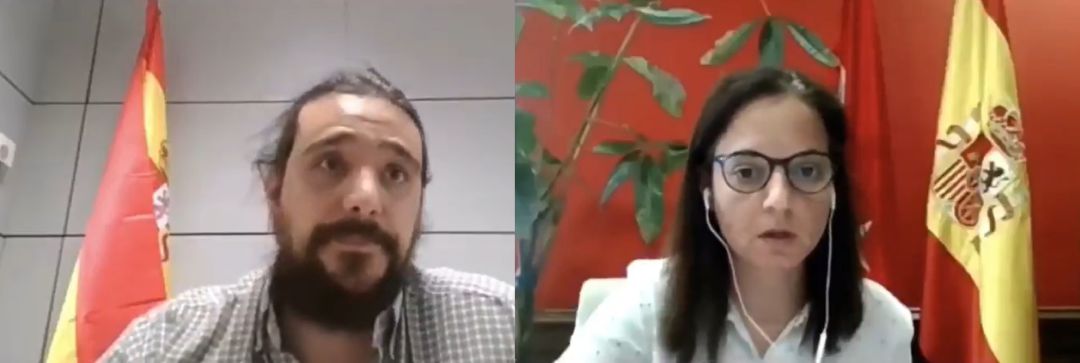 Ignacio Díaz Lanza (VOX) y Sara Hernández (alcaldesa), durante sus respectivas intervenciones en el pleno de este miércoles. Ignacio Díaz Lanza (VOX) y Sara Hernández (alcaldesa), durante sus respectivas intervenciones en el pleno de este miércoles.