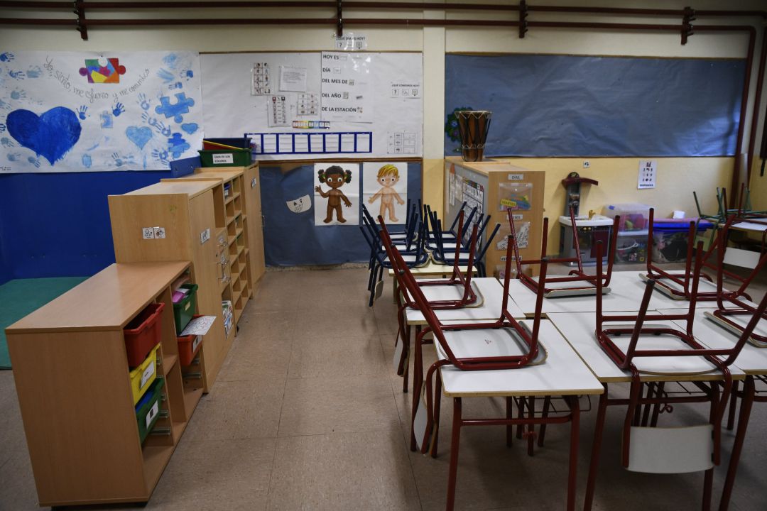 Aula de Infantil de un Colegio de Educación Infantil y Primaria, foto de archivo Aula de Infantil de un Colegio de Educación Infantil y Primaria, foto de archivo