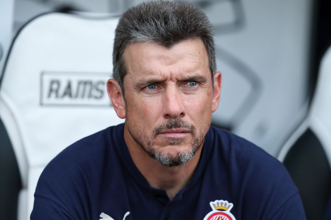 Juan Carlos Unzué, en su época como entrenador del Girona, en 2019. Juan Carlos Unzué, en su época como entrenador del Girona, en 2019.