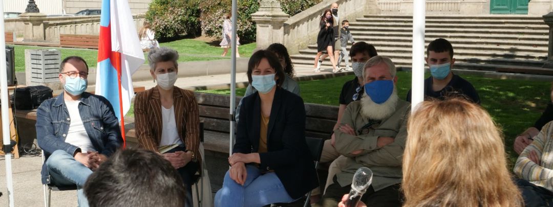 Ana Pntón en un acto del BNG en A Coruña Ana Pntón en un acto del BNG en A Coruña