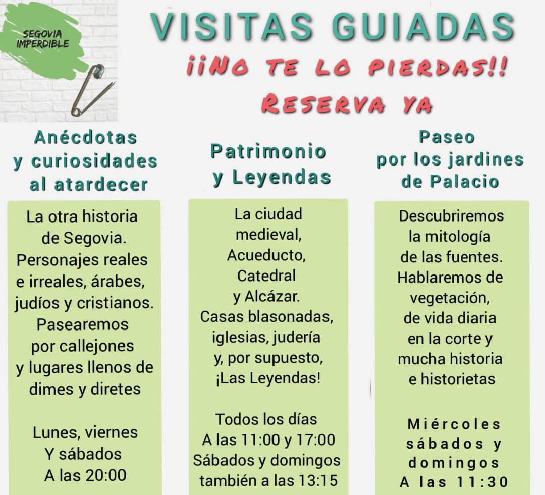 Cartel promocional de las visitas guíadas Cartel promocional de las visitas guíadas