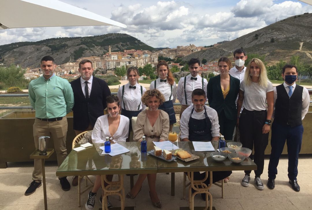 El equipo de Natura en la presentación de la reapertura El equipo de Natura en la presentación de la reapertura