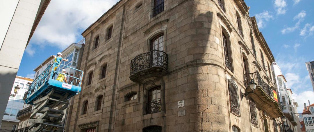 Este fin de semana se revisará la fachada de la Casa Cornide Este fin de semana se revisará la fachada de la Casa Cornide
