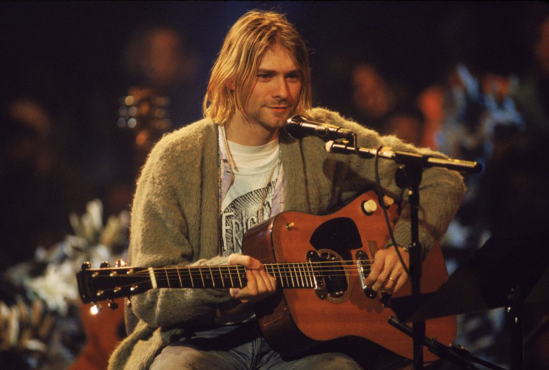 Kurt Cobain, durante su actuación en 'MTV Unplugged'. Kurt Cobain, durante su actuación en 'MTV Unplugged'.