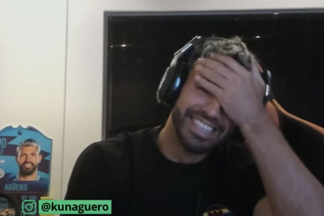 Sergio Agüero, reaccionando en directo al Real Madrid - Valencia Sergio Agüero, reaccionando en directo al Real Madrid - Valencia