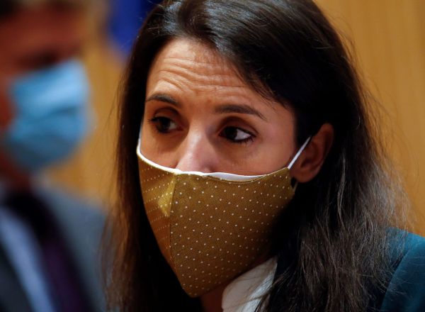 La ministra de Igualdad, Irene Montero, en la Comisión de Reconstrucción celebrada el pasado jueves en el Congreso.
