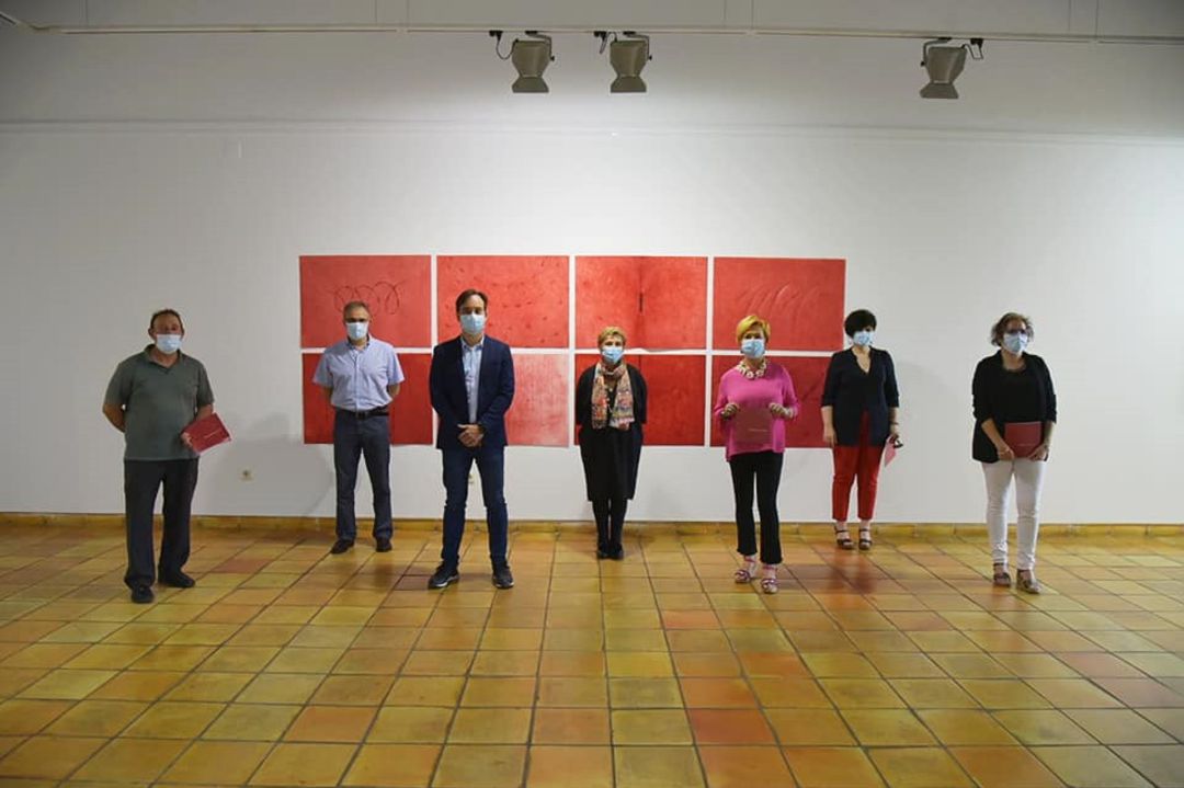 Momento de la inauguración de la exposición Momento de la inauguración de la exposición