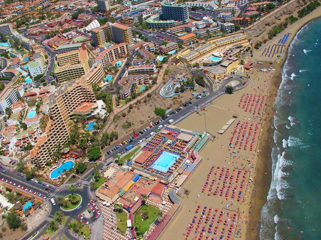 Vista aérea de Playa del Inglés Vista aérea de Playa del Inglés