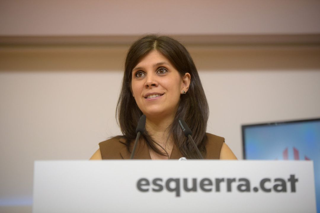 La secretaria general adjunta de ERC, Marta Vilalta, en rueda de prensa La secretaria general adjunta de ERC, Marta Vilalta, en rueda de prensa