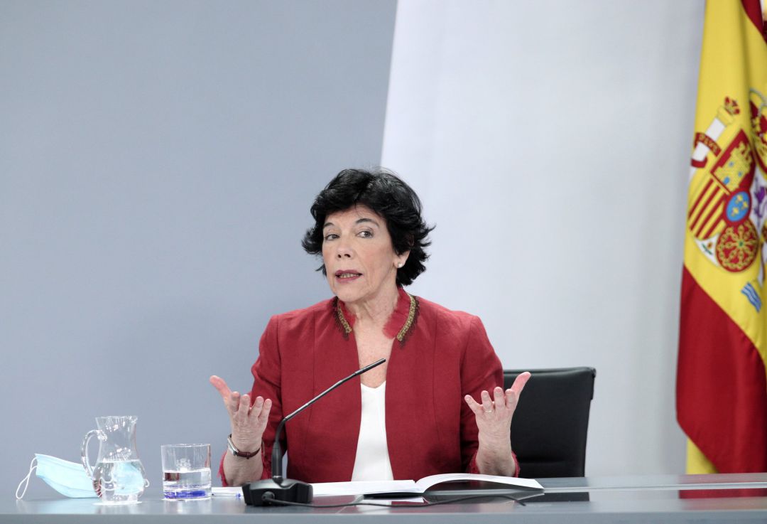 La ministra de Educación y Formación Profesional, Isabel Celaá La ministra de Educación y Formación Profesional, Isabel Celaá