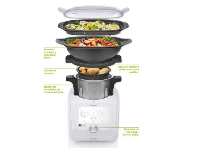 Así es el robot de cocina de Lidl. Así es el robot de cocina de Lidl.