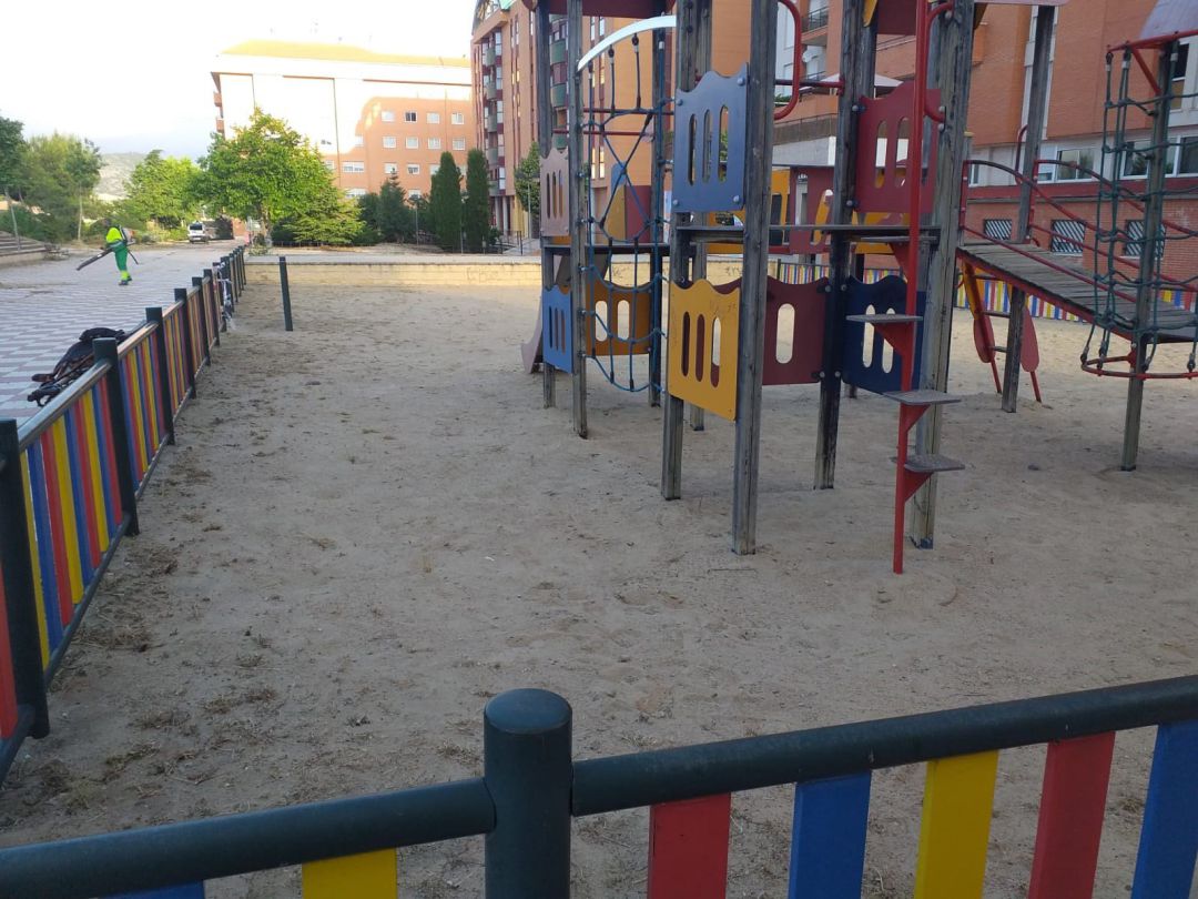 Parque infantil tras la pandemia Parque infantil tras la pandemia