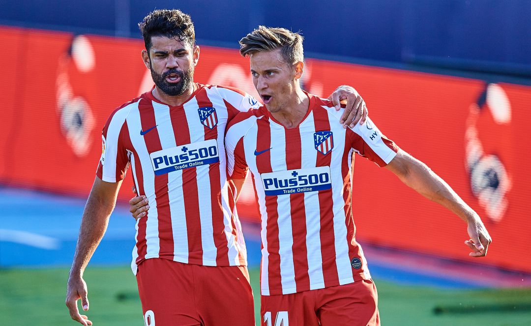 Diego Costa y Marcos Llorente. Diego Costa y Marcos Llorente.