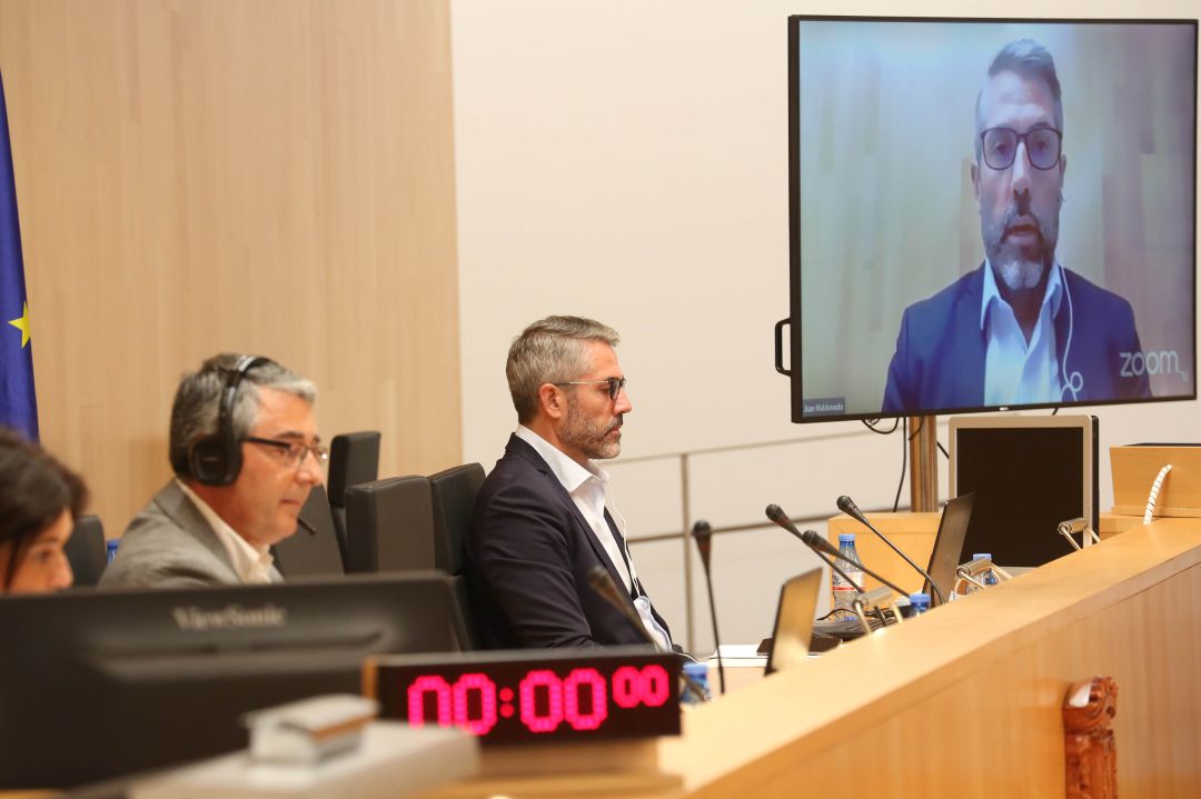 Salado y Maldonado en un momento del pleno provincial Salado y Maldonado en un momento del pleno provincial