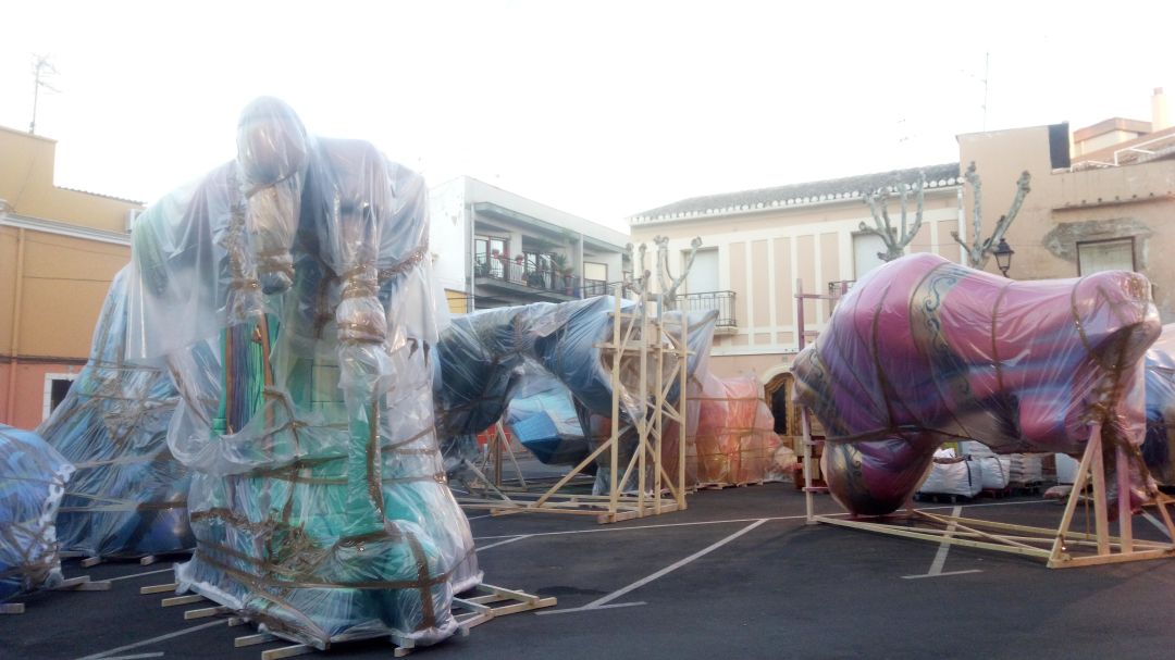 Ninots de la falla Oeste, de marzo de 2019. Ninots de la falla Oeste, de marzo de 2019.