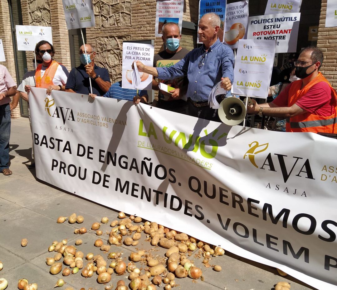 Las organizaciones agrarias se han vuelto a manifestar este viernes en València Las organizaciones agrarias se han vuelto a manifestar este viernes en València