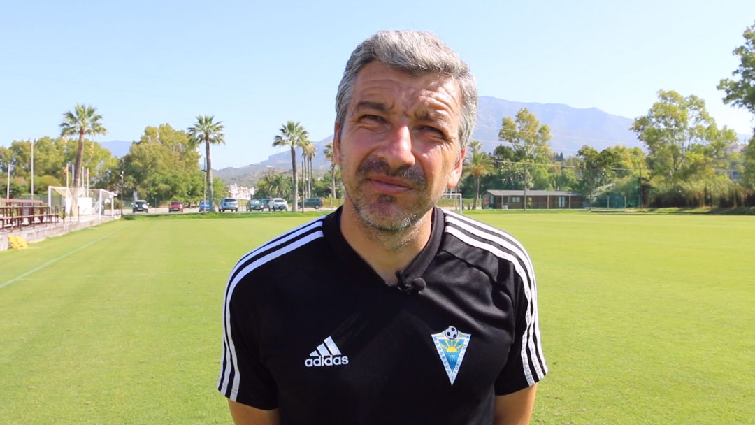 David García Cubillo, técnico del Marbella David García Cubillo, técnico del Marbella