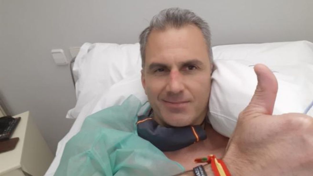 El político de Vox, Javier Ortega Smith, cuando estuvo ingresado El político de Vox, Javier Ortega Smith, cuando estuvo ingresado
