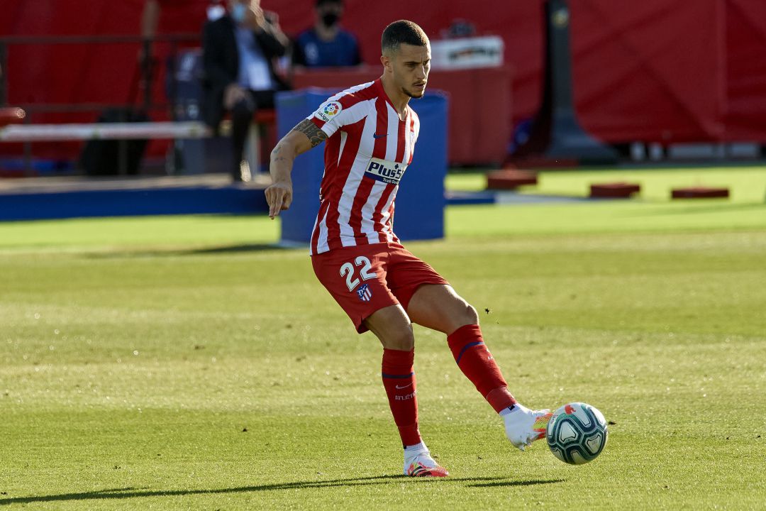 Mario Hermoso, durante el partido contra el Levante Mario Hermoso, durante el partido contra el Levante