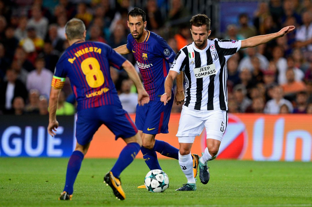 Busquets y Pjanic Busquets y Pjanic