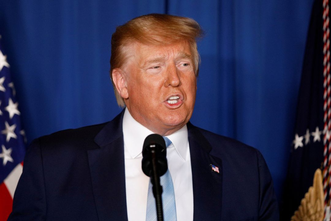 Donald Trump durante la rueda de prensa posterior al ataque en el que murió Soleimani Donald Trump durante la rueda de prensa posterior al ataque en el que murió Soleimani