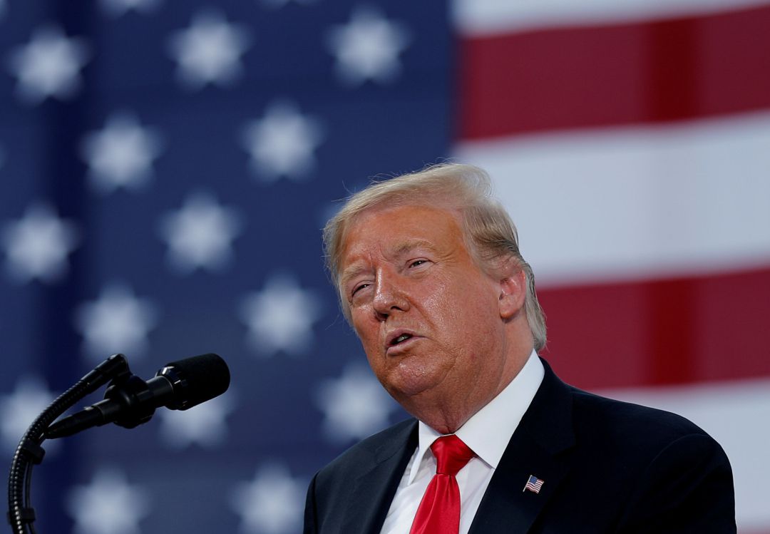 Donald Trump, durante una rueda de prensa en Wisconsin Donald Trump, durante una rueda de prensa en Wisconsin