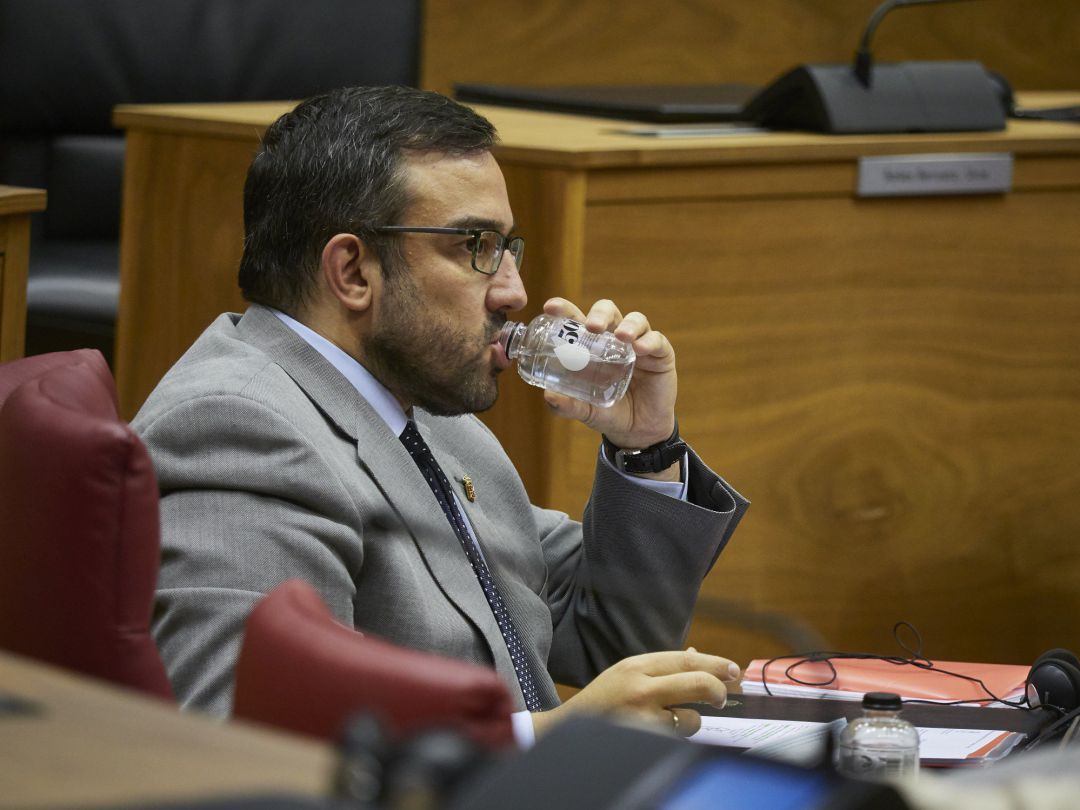 El vicepresidente primero del Gobierno de Navarra, Javier Remírez, en el Parlamento foral. El vicepresidente primero del Gobierno de Navarra, Javier Remírez, en el Parlamento foral.