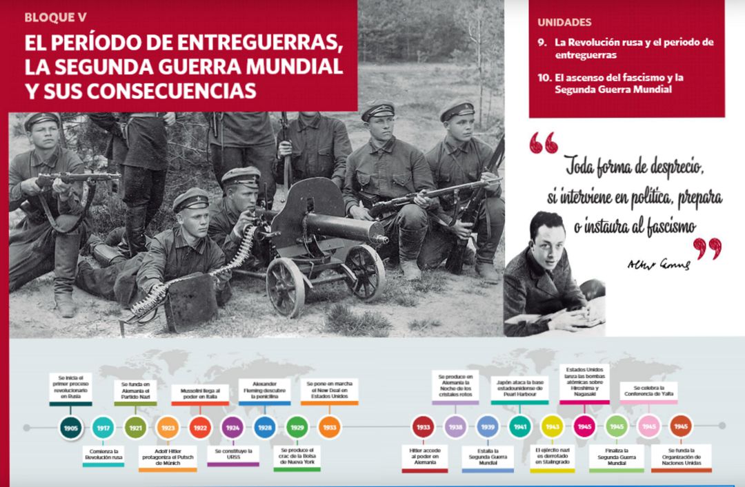 Imagen de uno de los temas del libro de historia de 1º de Bachillerato Imagen de uno de los temas del libro de historia de 1º de Bachillerato