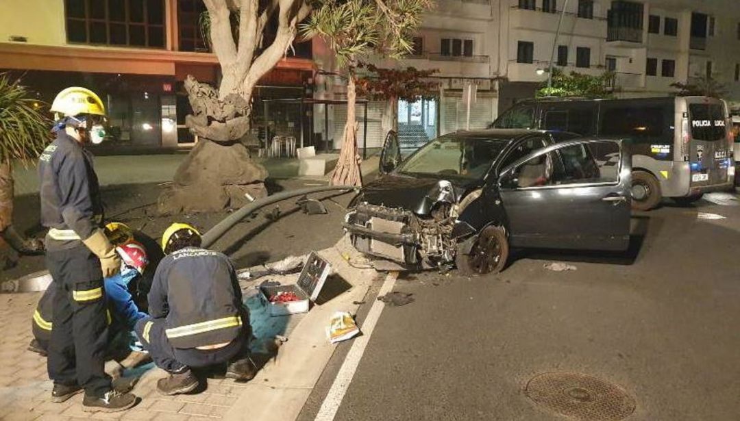 Así quedó el vehículo accidentado. Así quedó el vehículo accidentado.