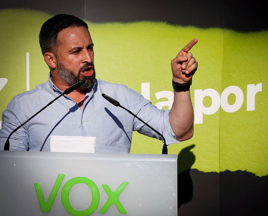 El presidente de Vox, Santiago Abascal El presidente de Vox, Santiago Abascal