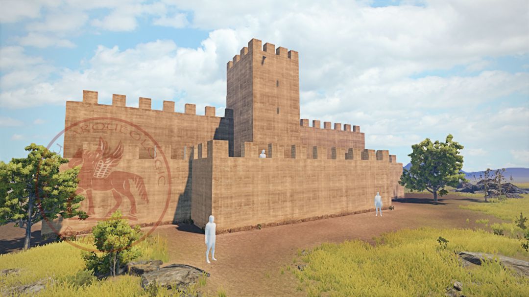Recreacción torre y muralla de la Abadía de Borriana Recreacción torre y muralla de la Abadía de Borriana